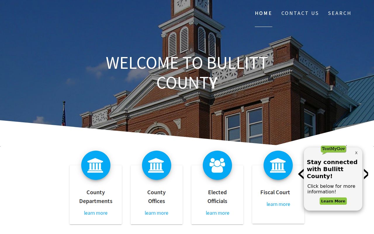Bullitt County government offices for Shepherdsville criminal records